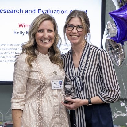 nurse receiving award