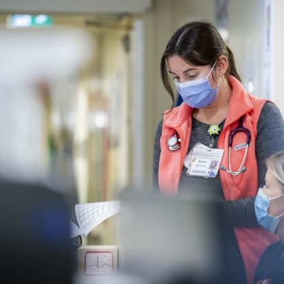 Nurse working in PCCU Nurse working in PCCU