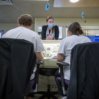 KHSC's PCCU - nursing desk KHSC's PCCU - nursing desk