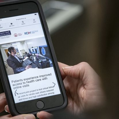 image of home page of new KHSC website