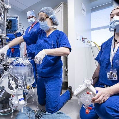 cardiac clinical team during simulation event