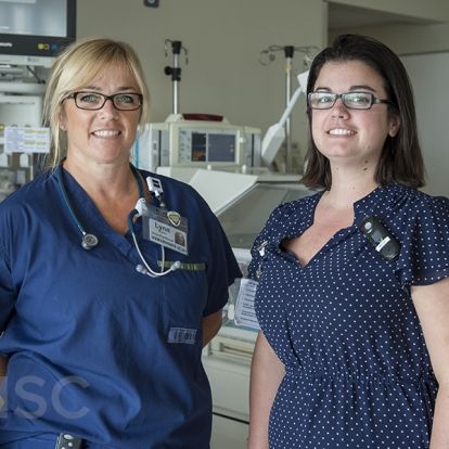 KHSC nurses Lynn Newton (L) and Danica Hamilton (R) named to special CNA top 150 list