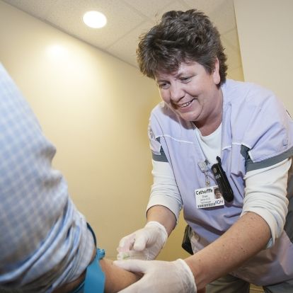 ECG Technician Cathy Shaw was part of a pilot project in the cardiac unit that led to the creation of our new phlebotomy team.