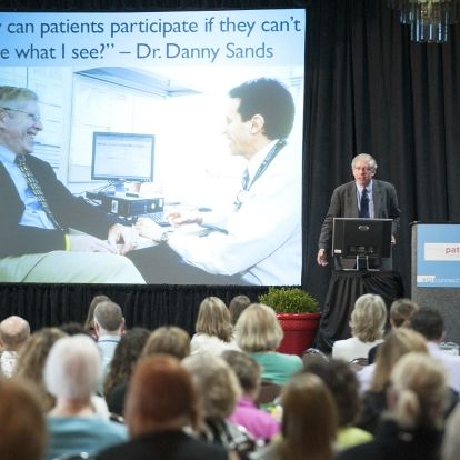 Speaker Dave deBronkart, or 'E-Patient Dave', talks about partnering with patients.