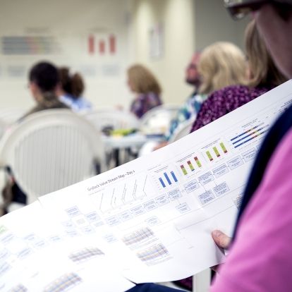 Staff participate in a two-day continuous improvement session recently aimed at identifying the root causes of gridlock.