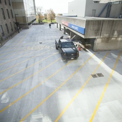 KGH Emergency Department ramp renovations are complete and access to the deparmtent via King St. West restored.