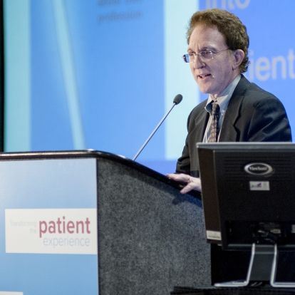 Dr. Brian Goldman who is a Staff Emergency Physician and the CBC Radio One Host of "White Coat, Black Art", speaks to delegates at the KGHConnect 2013 Knowledge Exchange: Transforming the Patient Experience hosted by Kingston General Hospital in Kingston, Ontario, Canada.