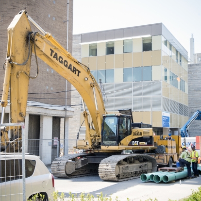 Crews are back on Okill Street to begin road construction for 2015
