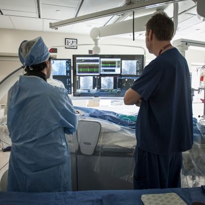Patient-oriented research takes place all over KGH, including in our recently opened state-of-the-art electrophysiology lab for cardiac patients.
