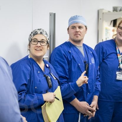 technicians in training