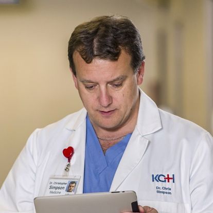 KHSC Cardiologist Dr. Chris Simpson is one of the specialists taking part in the project