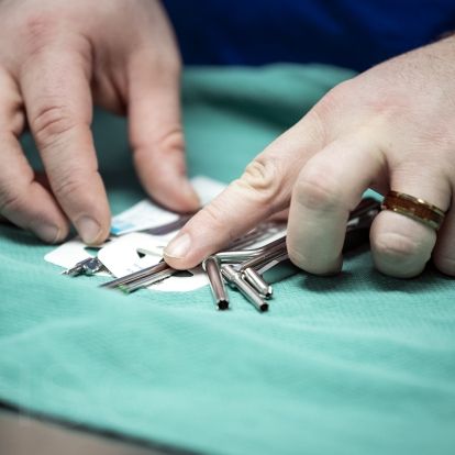 close-up of instruments