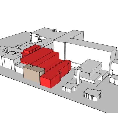 As part of the redevelopment project several existing buildings will be torn down to make way for a new facility.