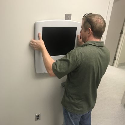 installing eye equipment