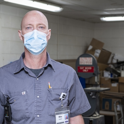 KHSC carpenter Mike Berry