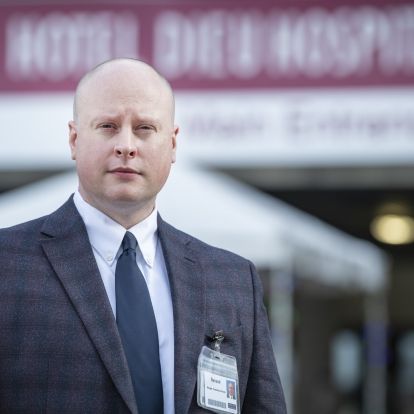 Renaud Golsse, manager of Screening and Access Control (Covid 19)