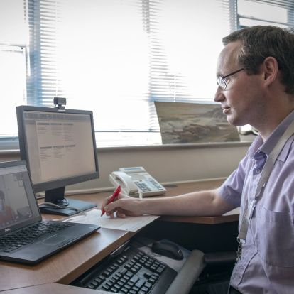 Dr. Gavin Winston was one of several neurologists who took part in the study of virtual care for patients with epilepsyDr. Gavin Winston was one of several neurologists who took part in the study of virtual care for patients with epilepsy