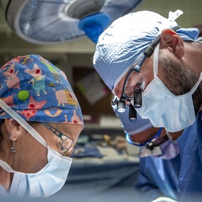Dr. Bisleri in the operating room