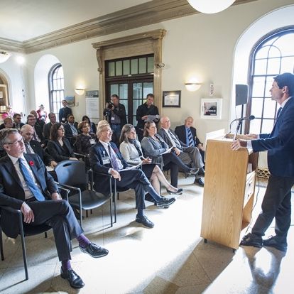 Minister of Health and Long-Term Care Dr. Eric Hoskins announced the Provincial Government’s support of the project during a media event at our Kingston General Hospital site.