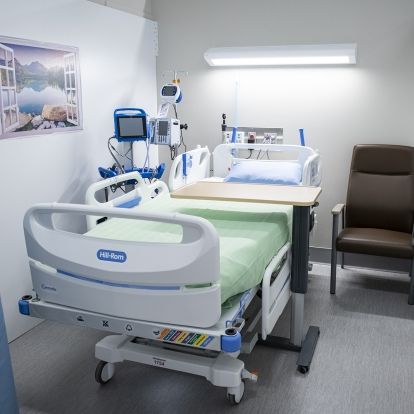 A patient care area at the Union Street site.
