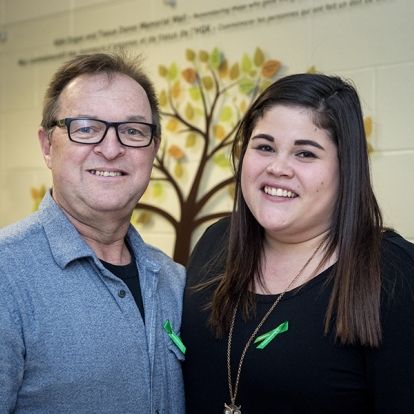 Donnie Brinklow and his daughter Nicole are grateful for every day and the gift from their donor
