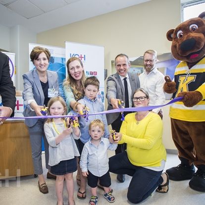Smilezone ribbon cutting at KGH.