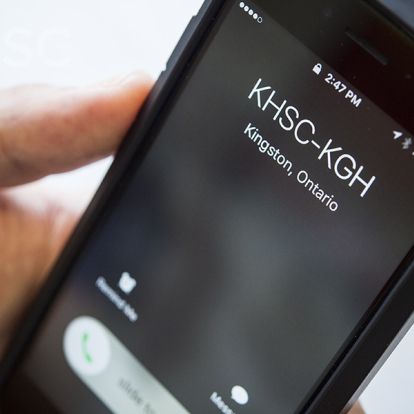 view of new caller ID on cell phone screen