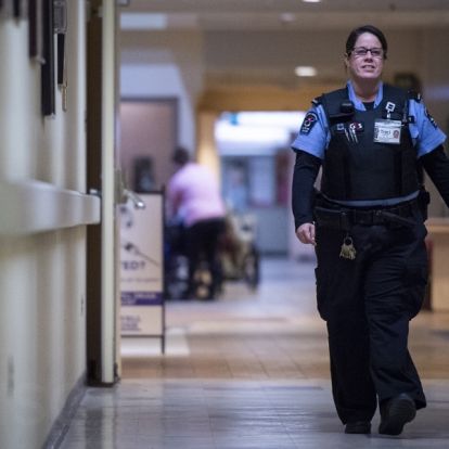 Traci Rancier patrols the hallways at our HDH site