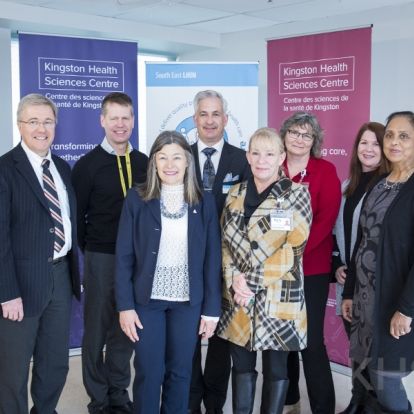 MPP Kiwala along with members of the SELHIN, KHSC leadership team and the Rapid Access Clinic team