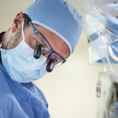 Dr. Gianluigi Bisleri in the operating rooms at our KGH site