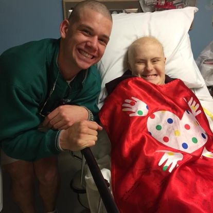 The final result - matching hairstyles!