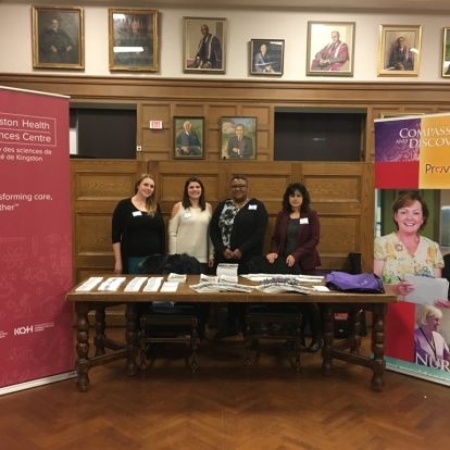 Staff from KHSC and Providence Care together at a job fair