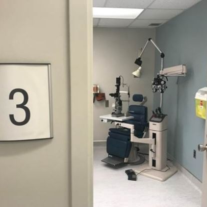 cleaned, renovated exam room