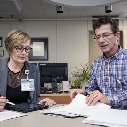 staff doing paperwork
