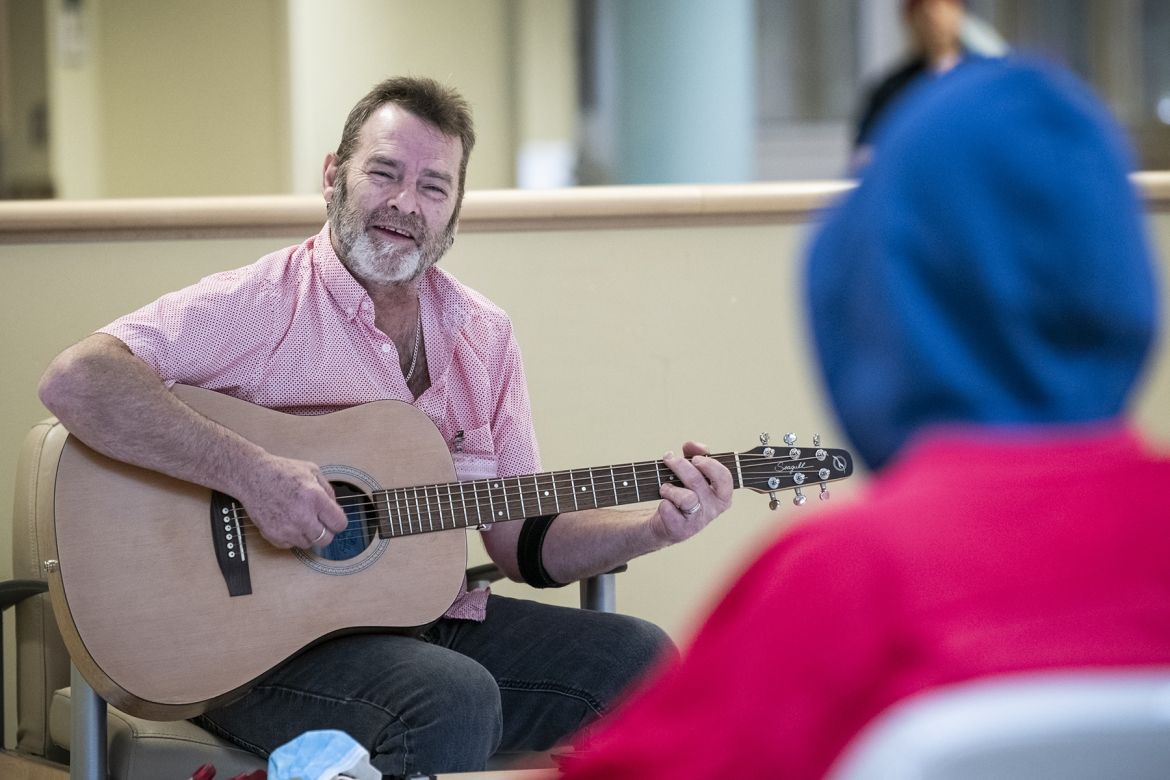 Music therapy 1 The Mental Health and Addictions Care team at KHSC is researching the profound effects of music therapy on patients in the Burr 4 inpatient psychiatric unit. Part of a multi-phase inquiry, years in the making, the research project is already showing incredible insights into the role of music in supporting patient recovery.  “The effects of music therapy on patients with mental health challenges have been well observed, but rigorous scientific research into the field is still relatively new,” says Dr. Elvina