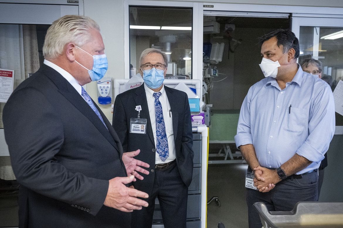 Premier Doug Ford with CEO Dr. David Pichora and Program Medical Director Dr. Anupam Sehgal Premier Doug Ford with CEO Dr. David Pichora and Program Medical Director Dr. Anupam Sehgal
