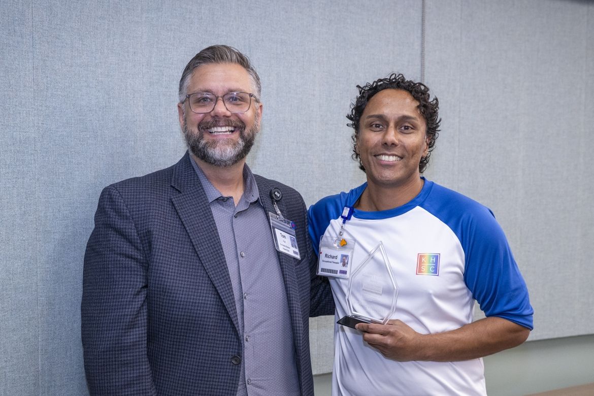 Award winner Richard Kellowan, Occupational Therapist