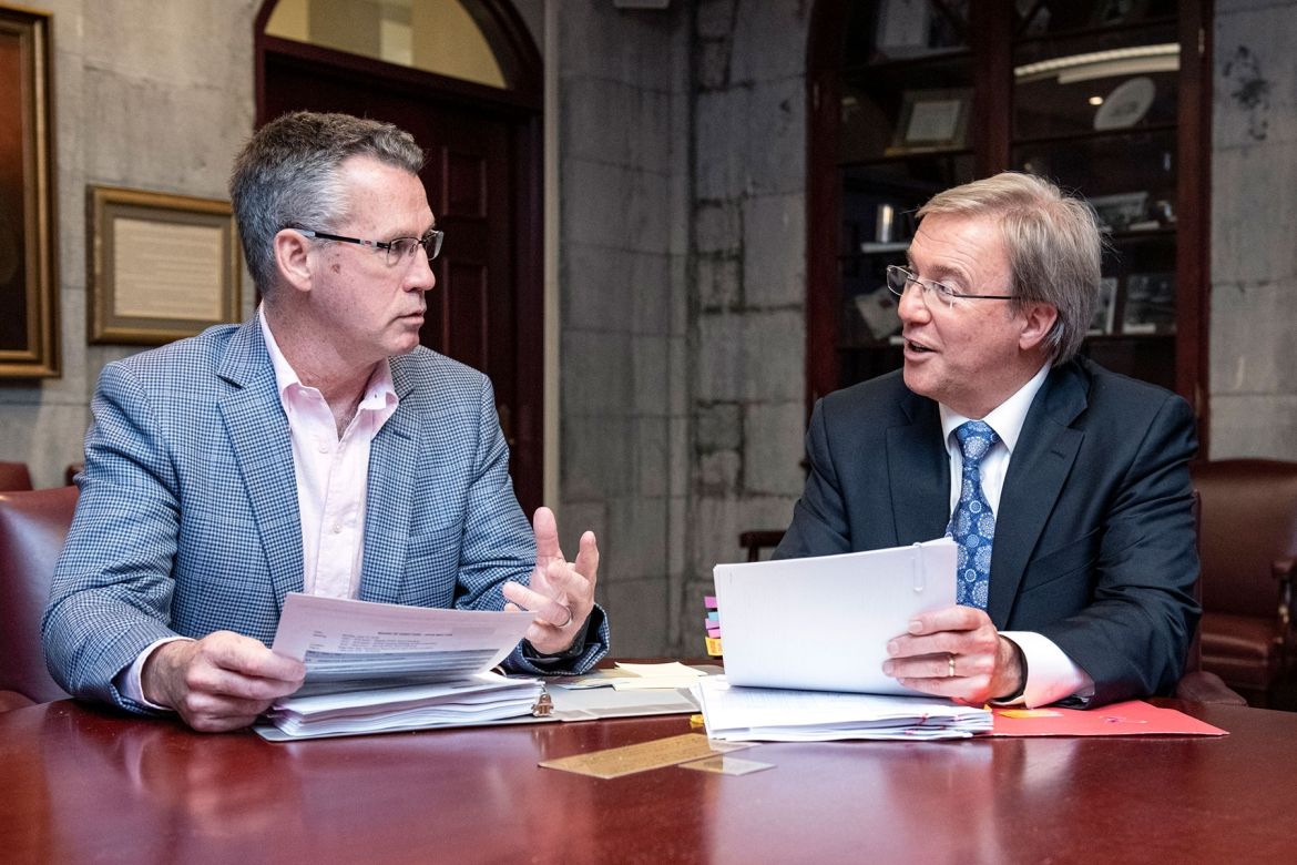 KHSC Board Chair, David O’Toole and President and CEO David Pichora