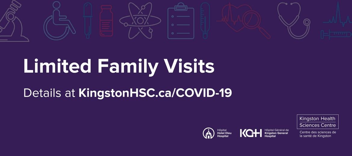 As the province fights a trend of rising COVID-19 infections, Kingston Health Sciences Centre (KHSC) is urging our community to adhere to its visitor restrictions to protect the health and safety of patients, staff and the public at large.