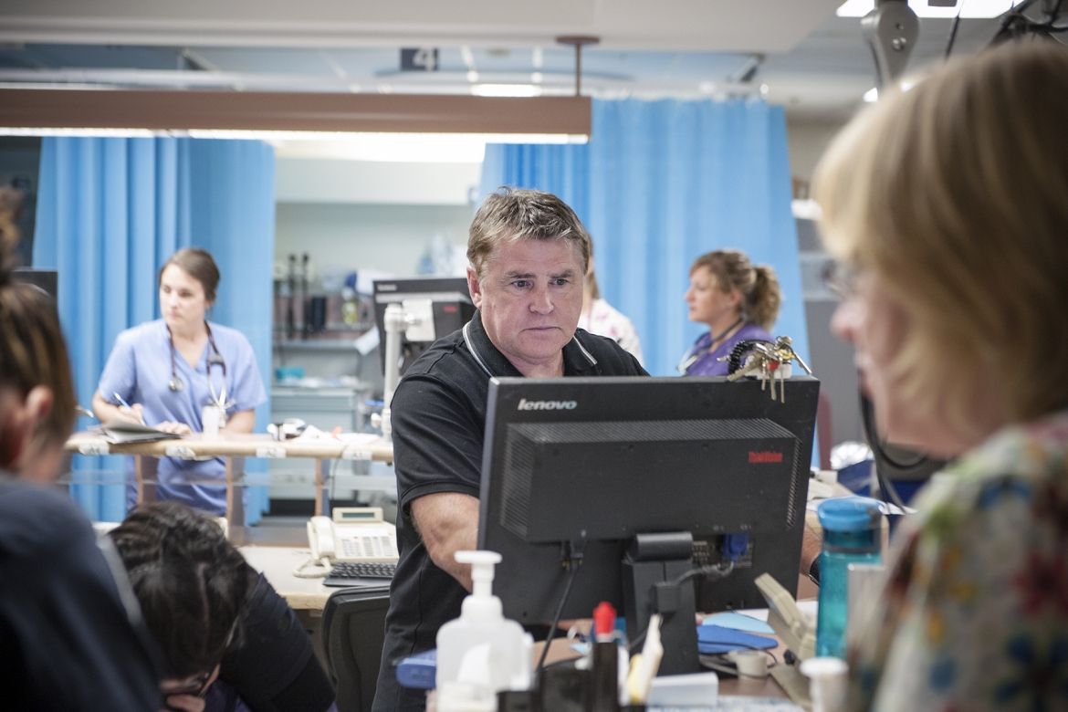 Dr. Gord Jones, Emergency Program Medical Director, is leading an improvement cycle team that's studying some of the root causes of gridlock in the emergency department.