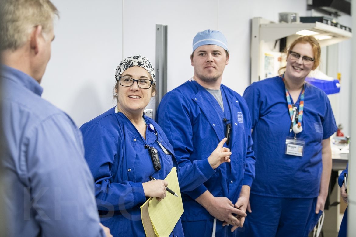 technicians in training