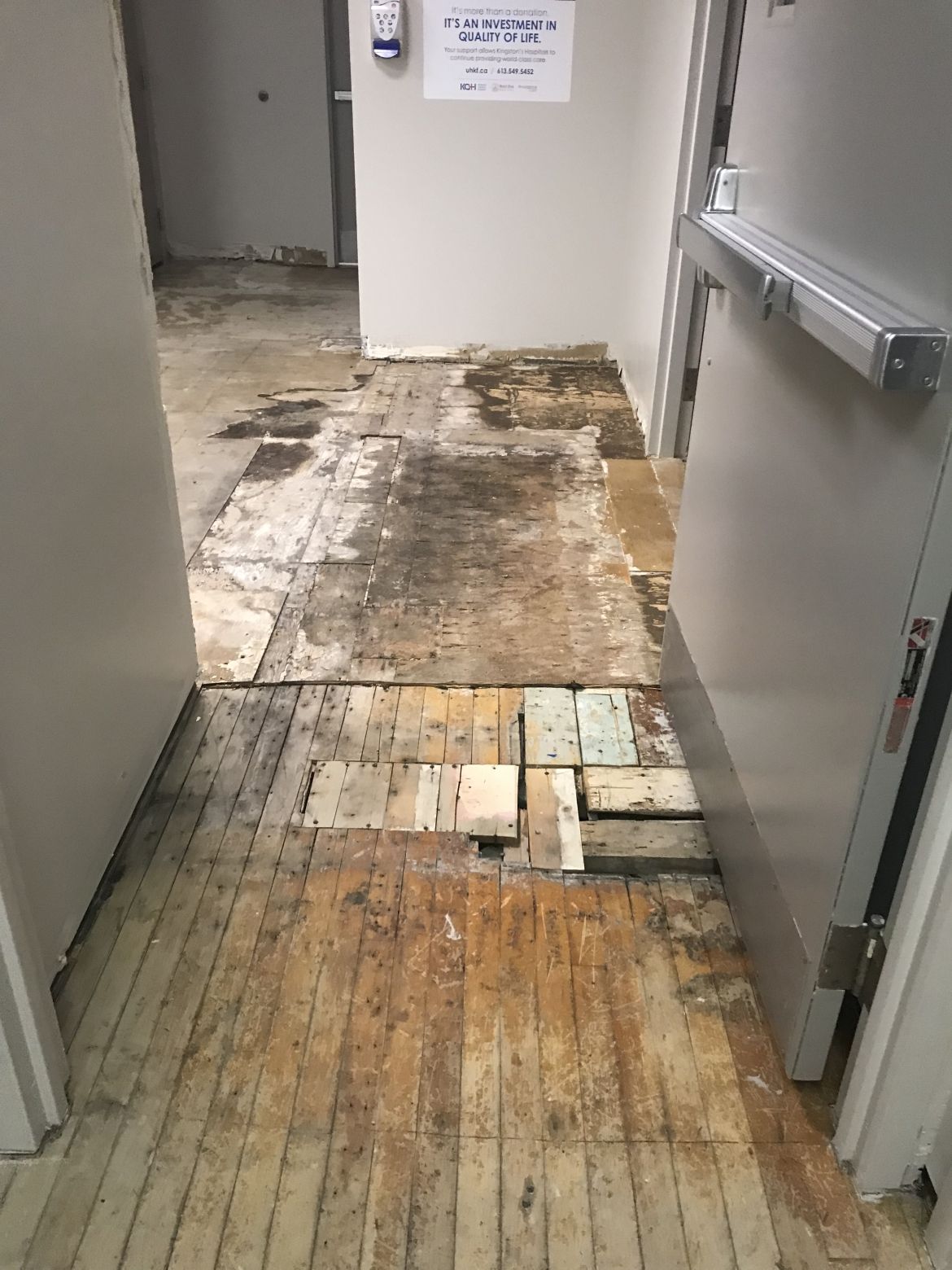 stripped flooring