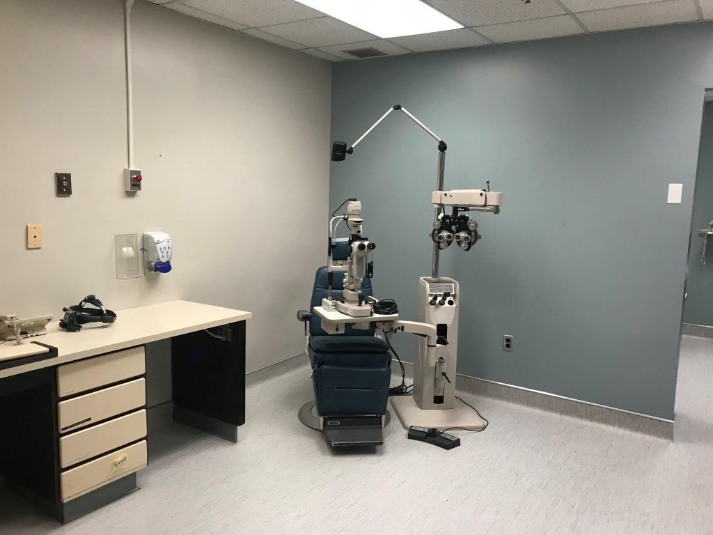 cleaned, renovated exam room