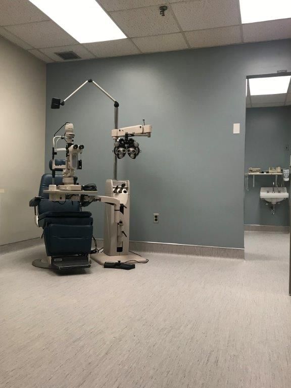 cleaned, renovated exam room