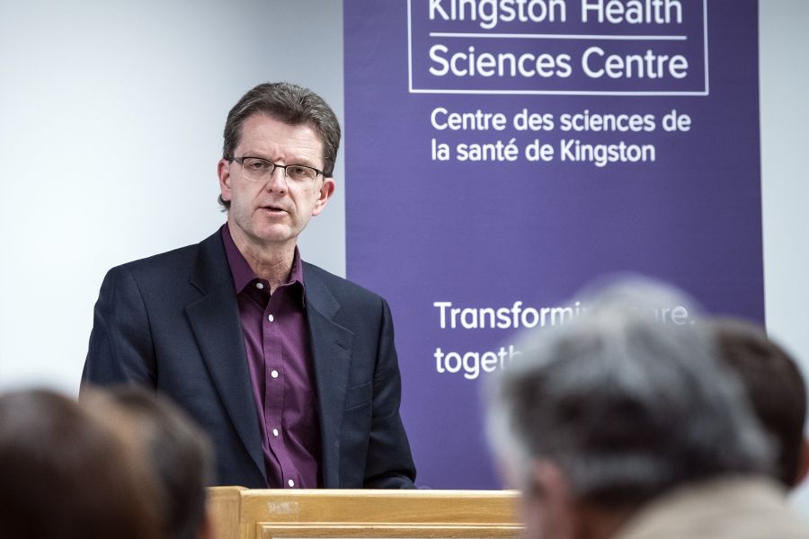 Dr. Holland provided opening remarks to the crowd