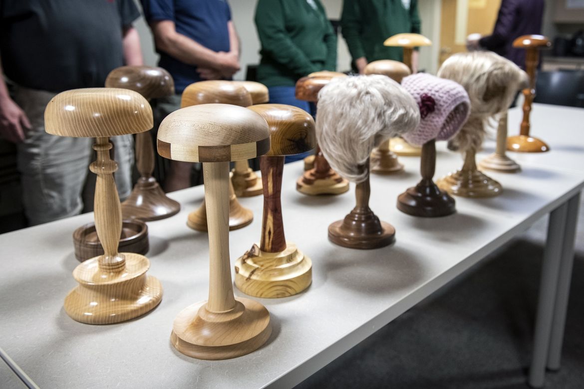 Donated wig stands
