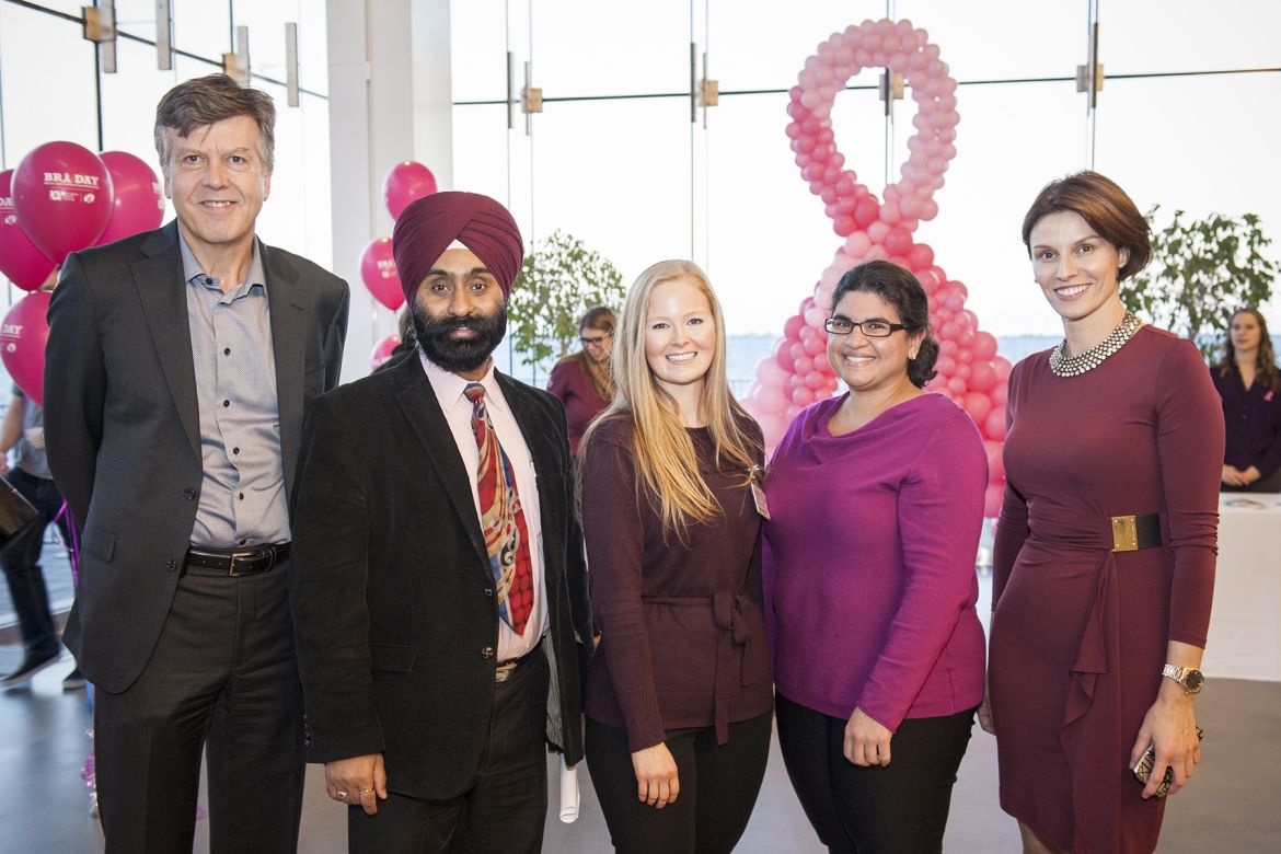 On the evening of Tuesday, October 17 more than 170 people gathered at the Isabel Bader Centre for the Performing Arts for BRA (Breast Reconstruction Awareness) Day, a special event geared to educating and informing women about their options around breast cancer treatment.  “We wanted to close the loop on breast cancer and make reconstruction an integral part of the conversation,” says Dr. Glykeria Martou, a physician with the Cancer Centre of Southeastern Ontario and event organizer. “We want patients to f