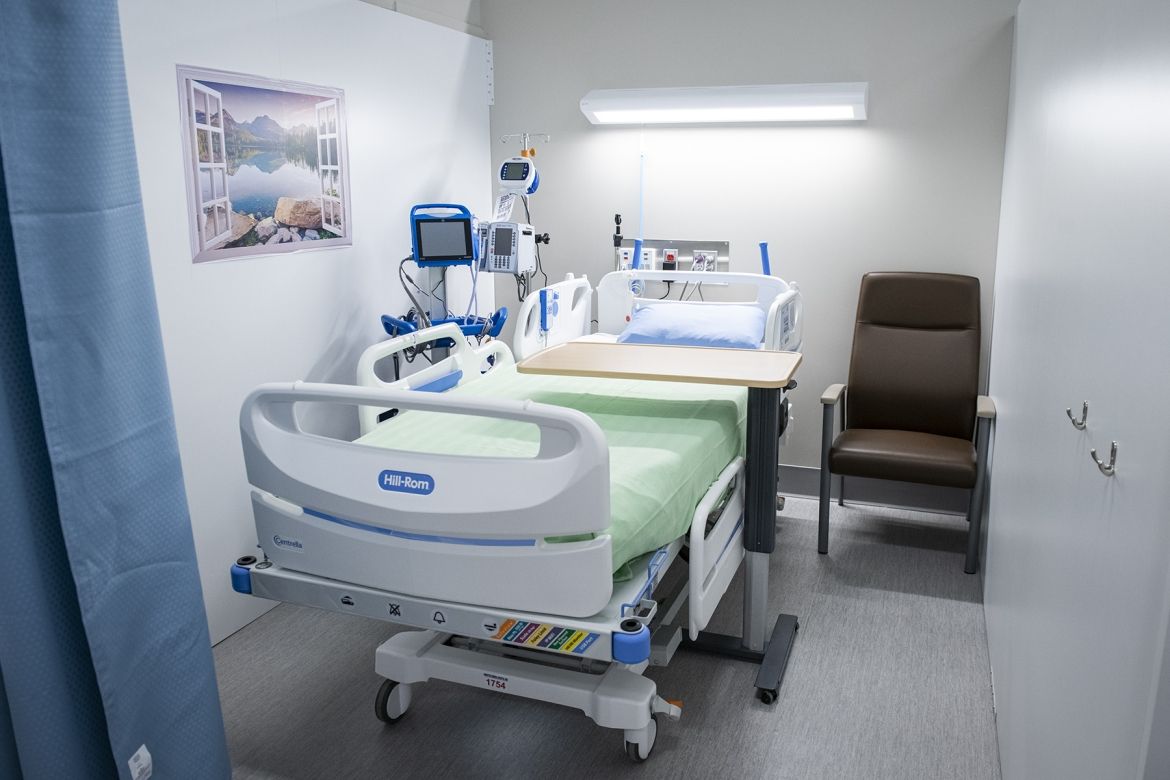 A patient care area at the Union Street site.
