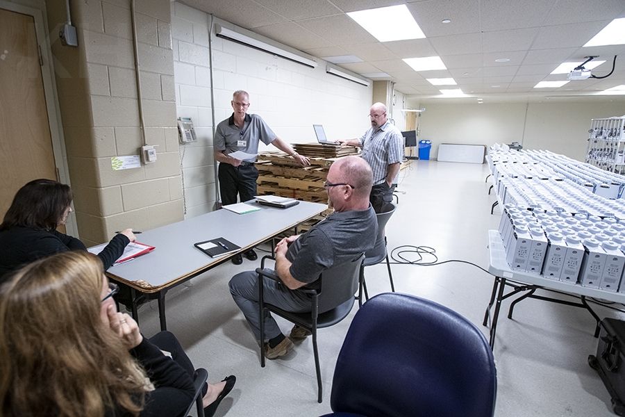 Members of the project team from various departments met regularly to ensure the project stayed on track and to address and potential issue that needed attention.