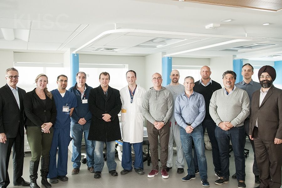 A team of physicians traveled from South America to Kingston to learn about the cardiac technology we have in place